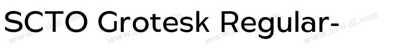 SCTO Grotesk Regular字体转换